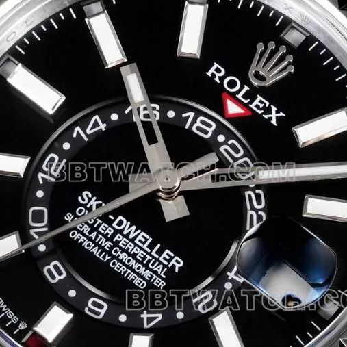 1:1replica watch AR+ factory pilot Rolexblack dial mechanical steel braceletfront live photo