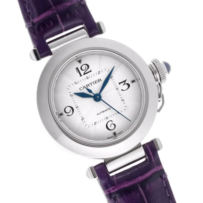 Cartiertop-tierhigh-quality watch Pasha series ladies fully automatic movement watch white face detail shots