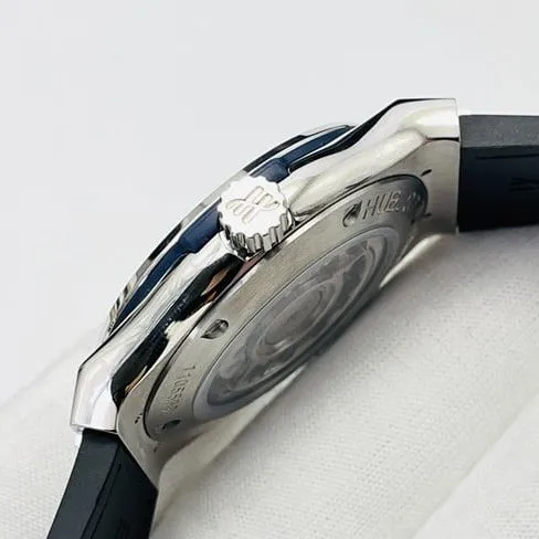 top-tier watch HublotBig Bang Sang Bleu series V3 upgraded version men's blue dial blue belt mechanical leather strap watch front view