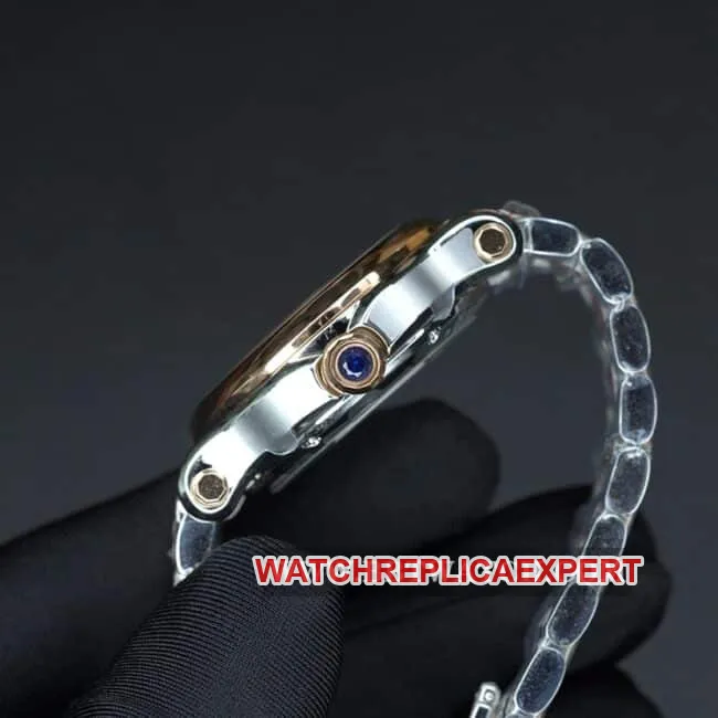 YF factory Chopardtop-tier watch ladies blue dial gold belt happy diamond automatic movement front view
