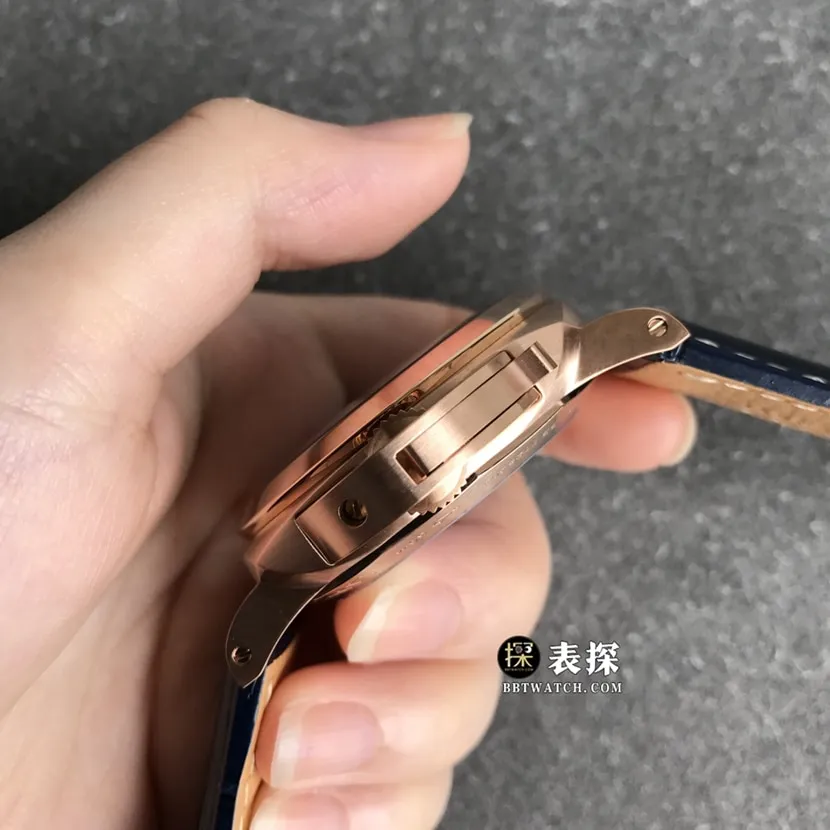 VS FactoryPanerai Lumino PAM01112top-tier 1:1super watch men's blue dialleather strap picture and price front live photo