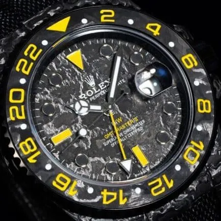 top-tiersuper cloneVS Factory new RolexGMT-Master carbon fiber case men's watch front view