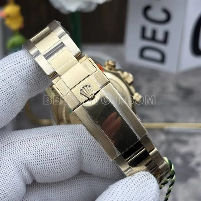 watch Daytona gold plate CBD factory Rolexyellow gold4131 mechanical side live photo