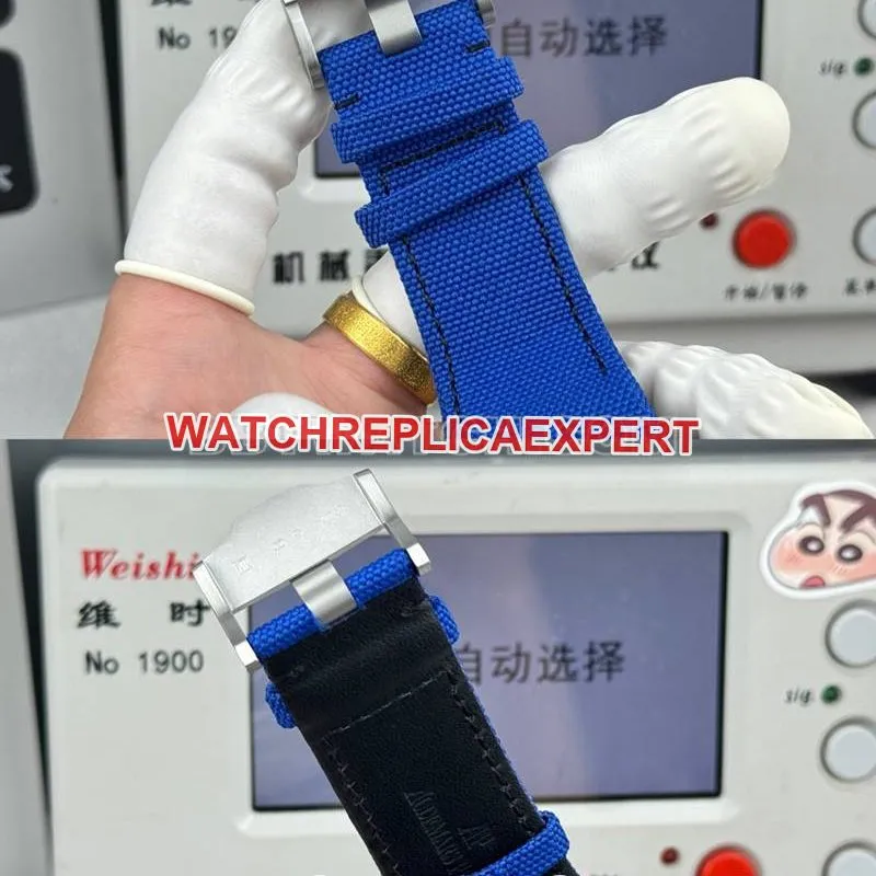 Audemars Piguet collectible Watches LS Factory Royal Oak Offshore 43MM Blue Plate Chronograph Mechanical Rubber Model 26420 Front Actual Picture