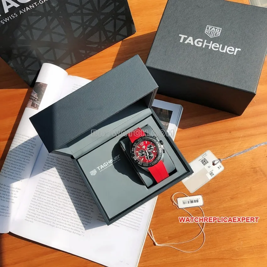 TAG Heuer F1top-tier red plate chronographCAZ101AN.FT8055front live photo
