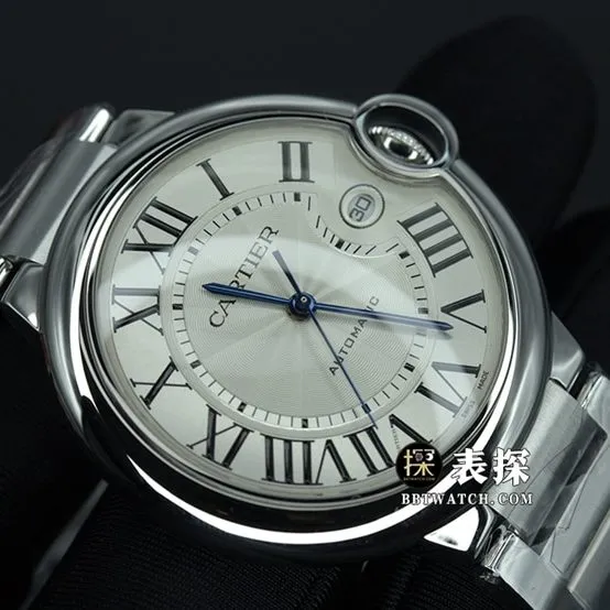 K3 factory Cartier blue balloon top-tier watch ladies silver white dialsteel bracelet model pictures and prices front live photo
