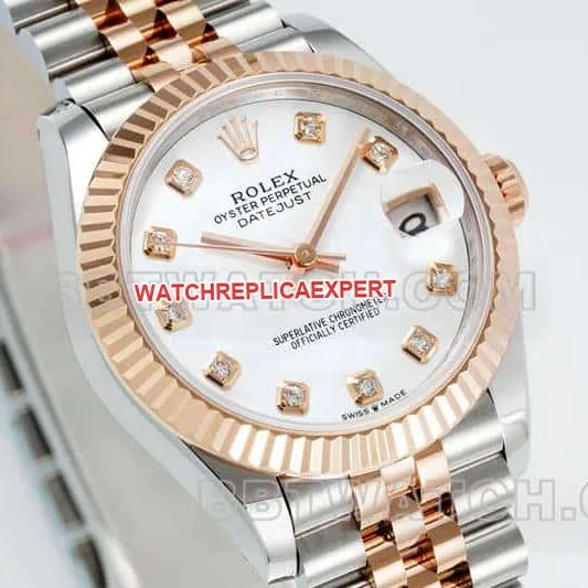 ARF FactoryRolex log top-tier Fritillaria plate 31mm gold five-lattice chain link 278271front live photo
