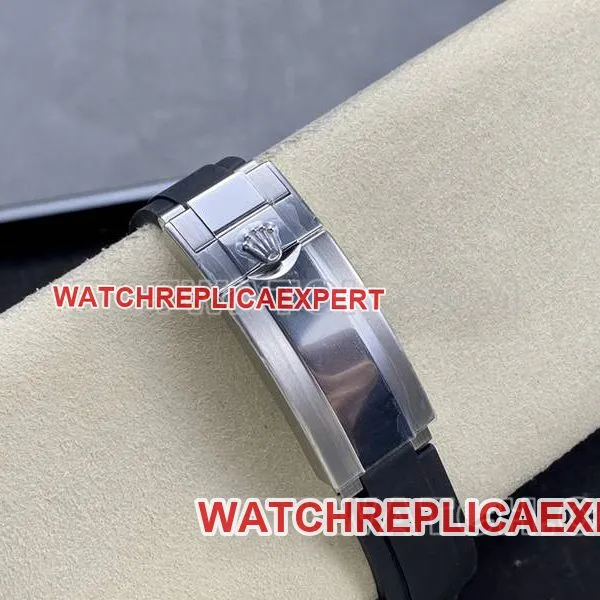 Rolex collectible watches ARF factory yacht masterpiece black plate 42mm rubber model strap real picture