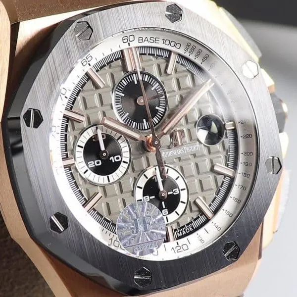 Audemars Piguet Royal Oak Offshore 26416RO Chronograph Series 44mm Diameter Ceramic Bezel Detail Images