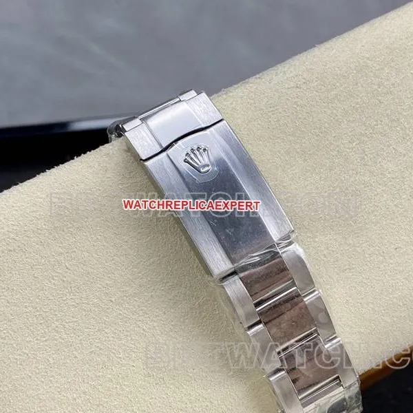 Rolex watch ARF Factory log 41mm aperture blue dial3235 steel bracelet front live photo