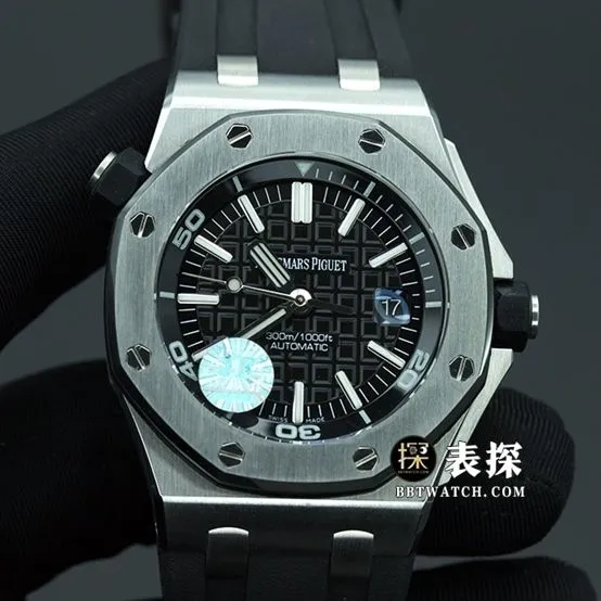 JF factory Audemars PiguetRoyal Oak offshore type 157101:1super watch men's black dial rubber model picture and price front live photo