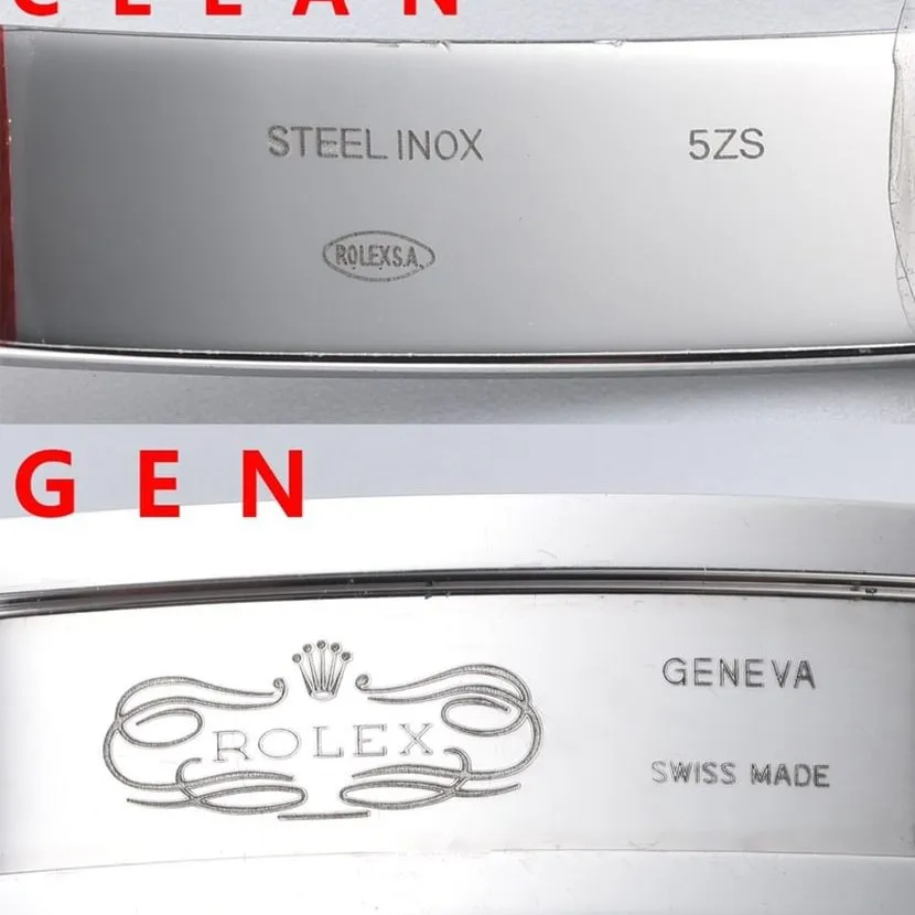 Rolex1:1replica, c explorer watch, side comparison picture