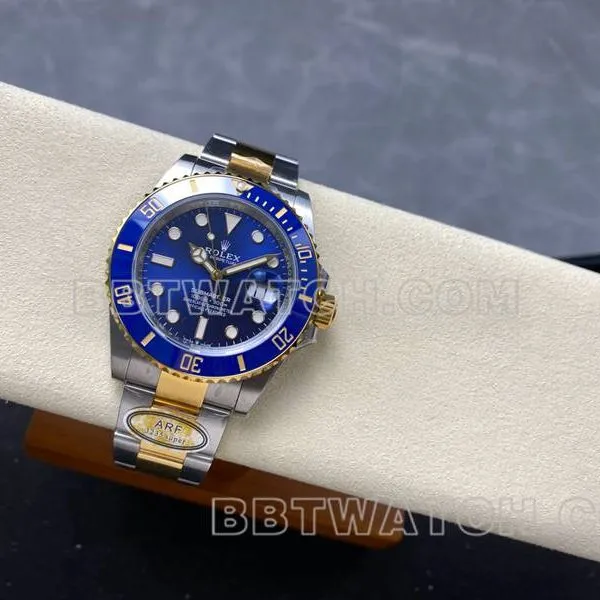 Rolex watch ARF FactorySubmariner41mm gold blue Submariner3235movementfront live photo