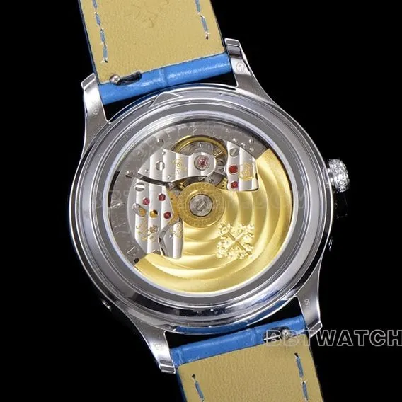 ZP factory Patek Philippe complex function timepiece top-tier watch white dialleather strap model 4947G-010front live photo