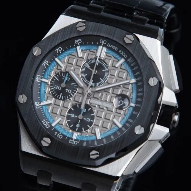 Big factory high-quality APFAudemars PiguetRoyal Oakblack dial offshore 26400 watch capped clasp picture