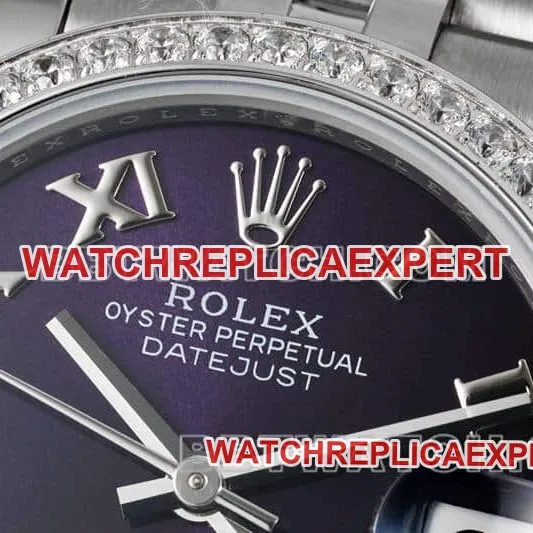 ARF FactoryRolex log top-tier 1:1high-quality purple plate diamond bezel31mm five grid link 278289caseback live photo