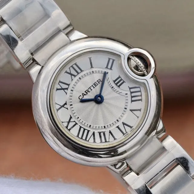 Cartier high collectible watches blue balloon small watch front view