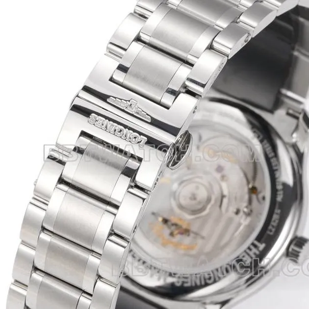 Longines1:1replica watch XC factory famous craftsman silver white dialL888mechanical movementsteel bracelet model side live photo