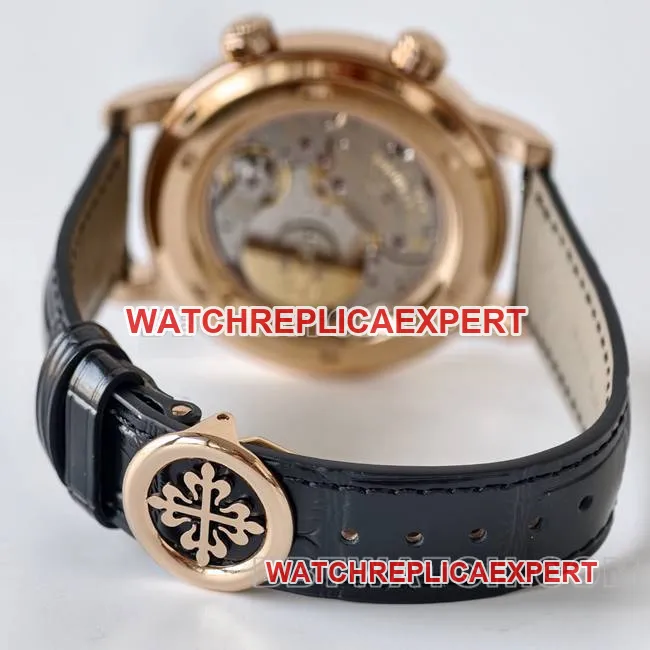 collectible watch super complication timepiece PPF FactoryPatek Philippeblack dial6102front live photo