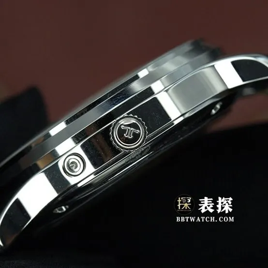AG Master Jaeger-LeCoultre collectible watches Silver Gray Disk Moon Phase Belt Model 1258420