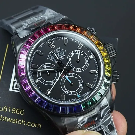 NOOB Hall of Fame watch rolex top daytona 4130 movement blaken modification models