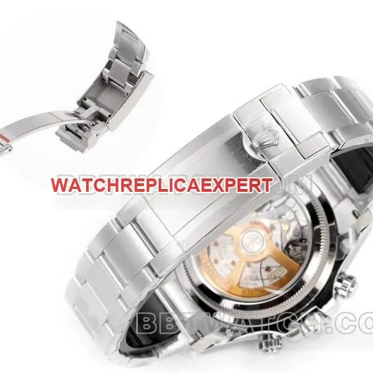 collectible watch JF factory DaytonaRolexblack dial4132 mechanical 40mm front live photo