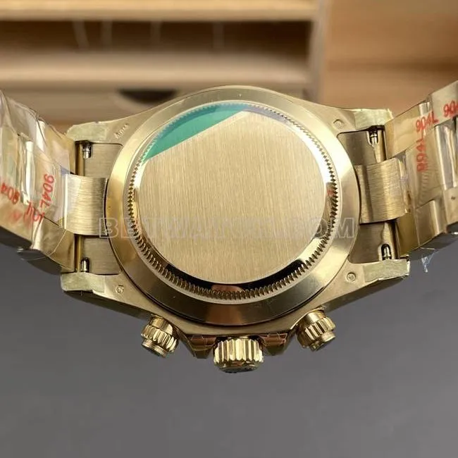 1:1replica watch CBD factory RolexDaytona4130 mechanical gold plate 40mmside live photo