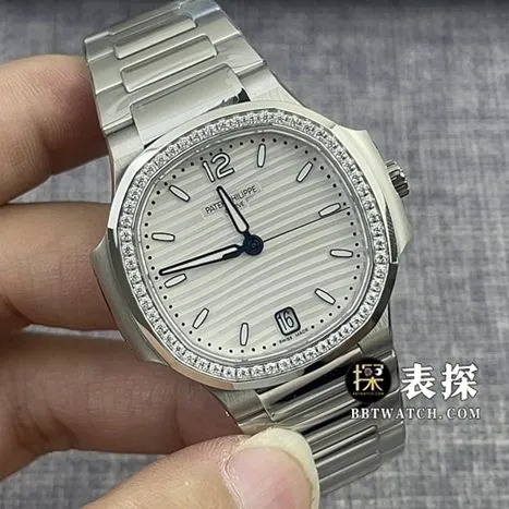 3K FactoryPatek Philippe sporty and elegant 7118super watch ladies white dial diamond steel bracelet model pictures and prices braceletlive photos