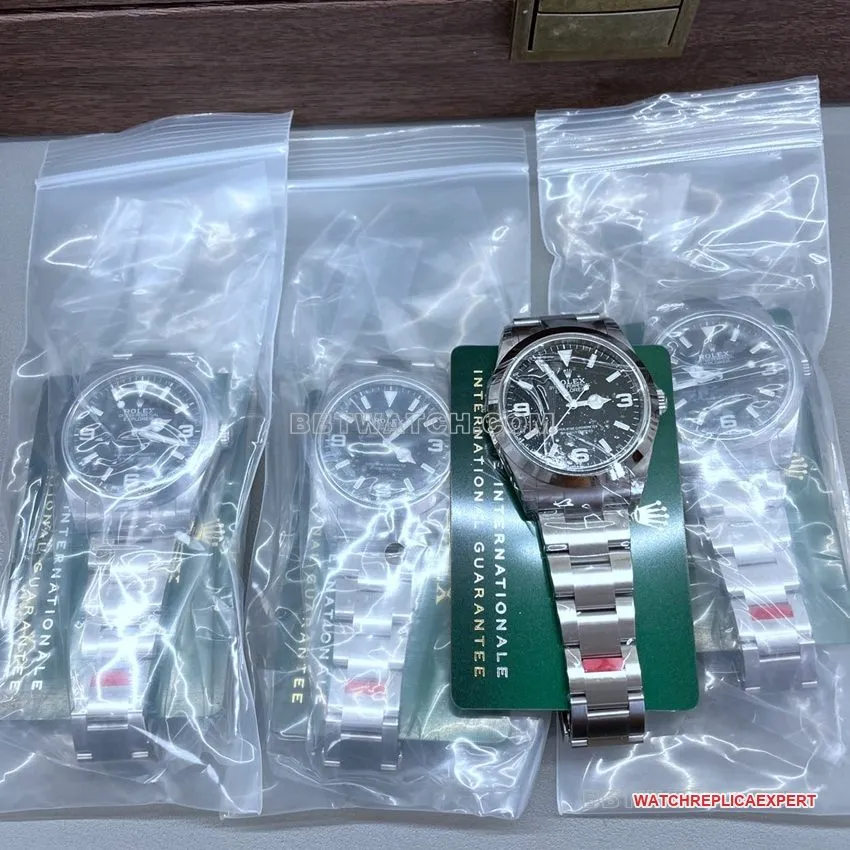 VS FactoryRolex explorer top-tier 1:1high-quality replica2024 new black dial224270front live photo