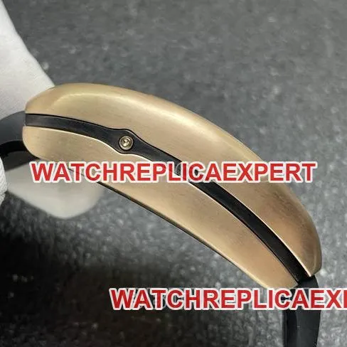 top-tier watch ABF factory Frank Muller V45black dialrose gold shell leather braceletfront live photo