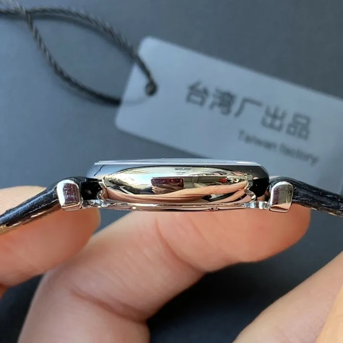 top-tier watch Longines couple watch blue dial black belt Jialan series leather strapquartz watch front view