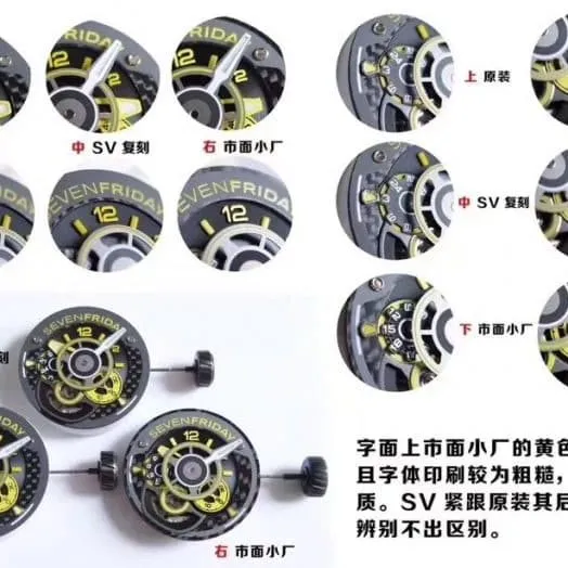 Sevenfriday-P series P3B/06 automatic movementmen's watch genuine and fake comparison case picture