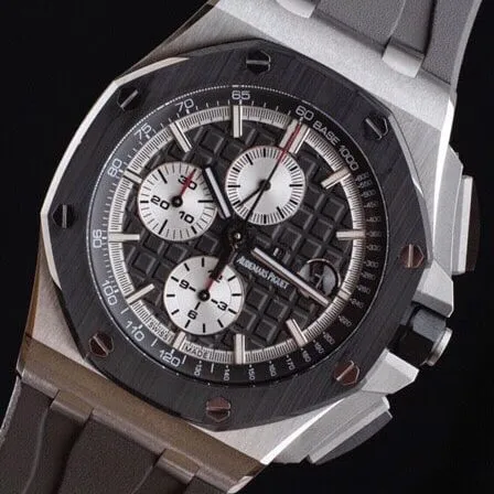 top-tier replicaAPF gray plate Audemars PiguetRoyal Oak offshore 26400 breaks OEM blockade technical watch front view