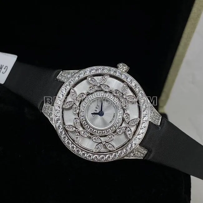 1:1replica watch Graf VCA factory sapphire crystaldiamond33mmquartz movementfront live photo