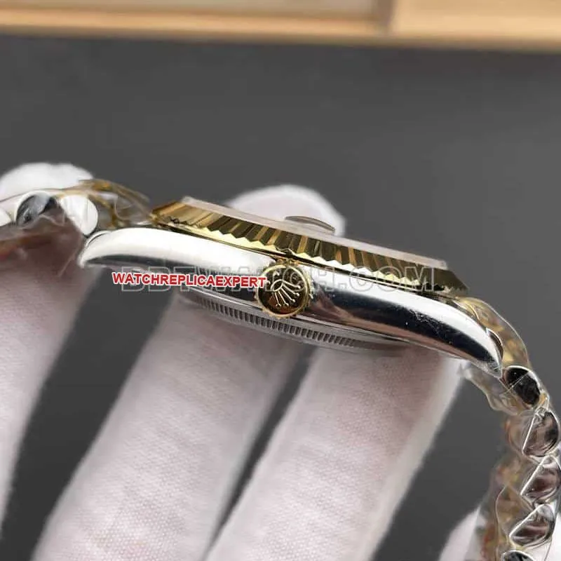 ARF FactoryRolex log top-tier gold disc gold 41mmsteel bracelet model 126333front live photo