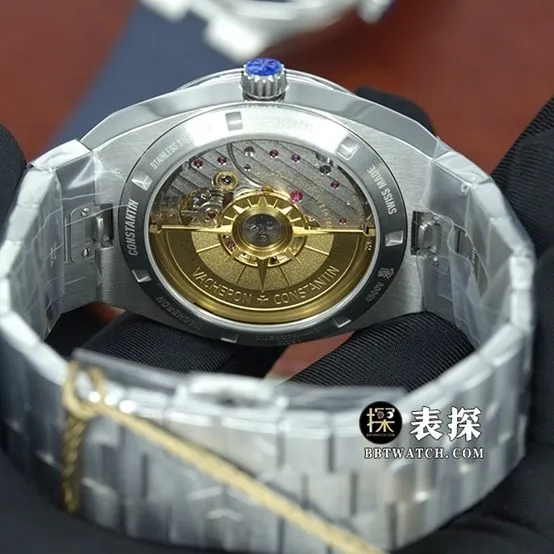 PPF Vacheron Constantin1:1replica watch blue dialsteel bracelet 4500V/110A-B128front live photo