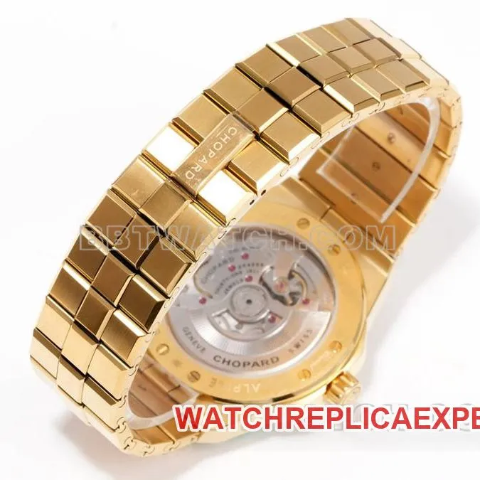 Chopard top collectible watches GH factory snow mountain proud wing gold plate purple gem diamond ring gold steel belt models front actual photo