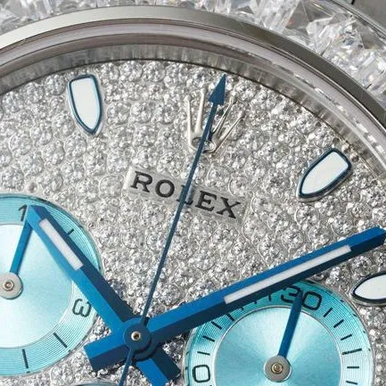 watch DaytonaPPM factory Rolex diamond disc Moissanite diamond bezelcaseback live photo
