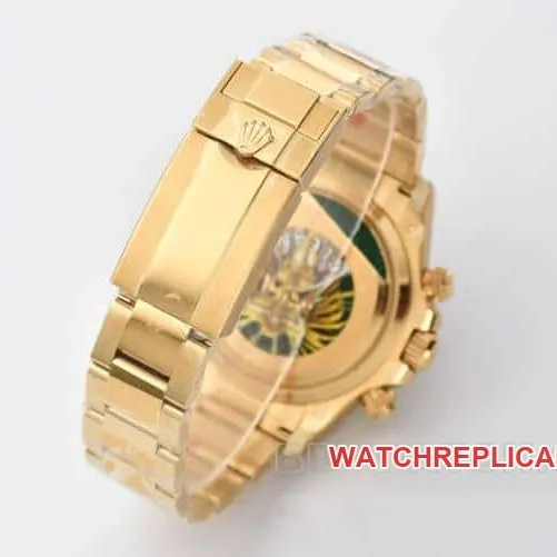 CleanRolexDaytonasuper gold plate 4131steel bracelet model 126508front live photo