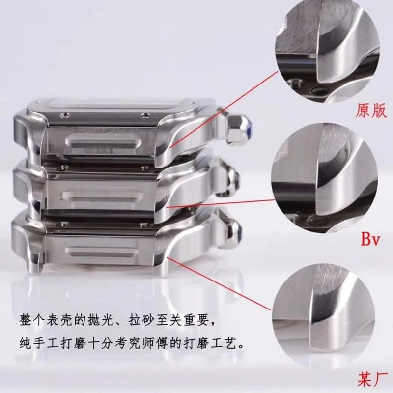 Cartier Santos series WSSA0009 (large size) watch authenticity review detail shots