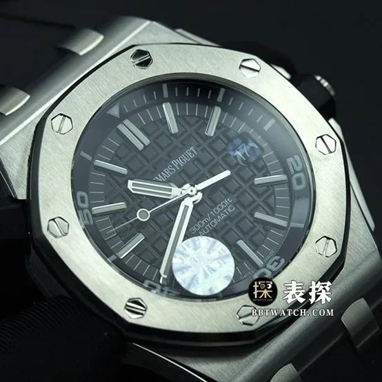 JF factory Audemars PiguetRoyal Oak offshore type 157101:1super watch men's black dial rubber model picture and price front live photo