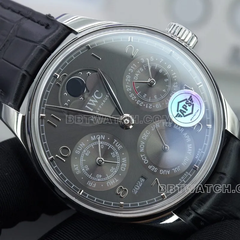 APSIWC Portuguese series perpetual calendar top-tier replicamoon phase watch code