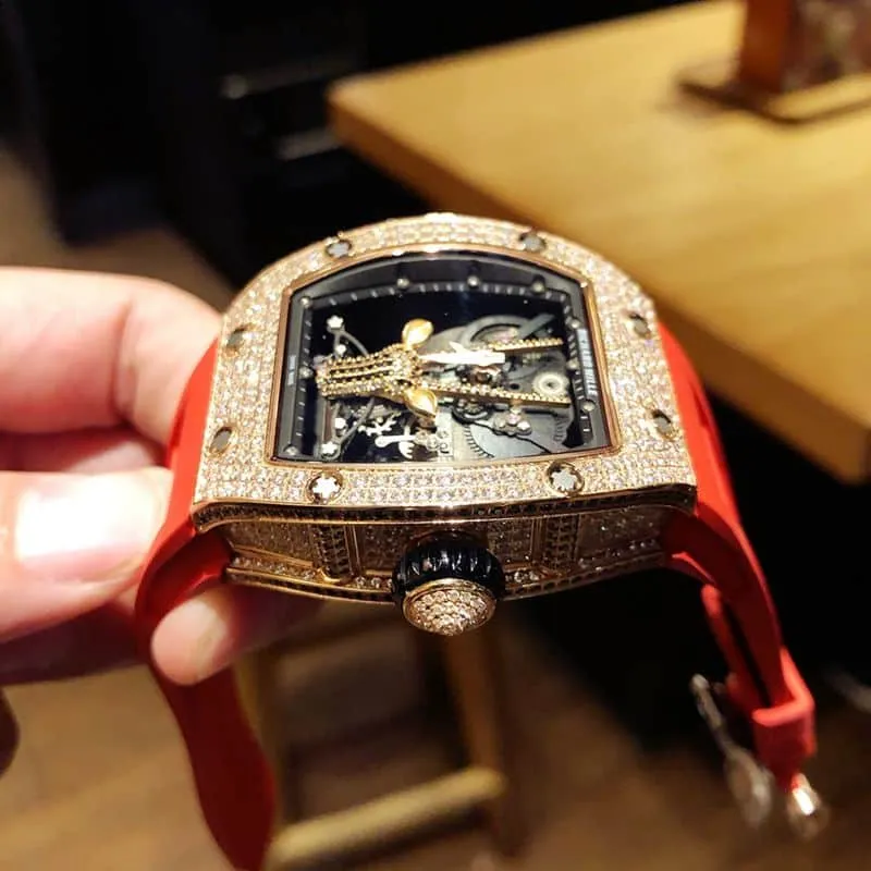Richard Mille Watch RichardMille Gypsophila Series Men's Mechanical Watch Front View