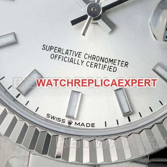 ARF FactoryRolex log 1:1super clonesilver dial stick hour markers 31mm three grid links 278274braceletlive photos