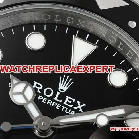 1:1replica watch RICH factory GMT-MasterRolexBatman bezel126710front live photo