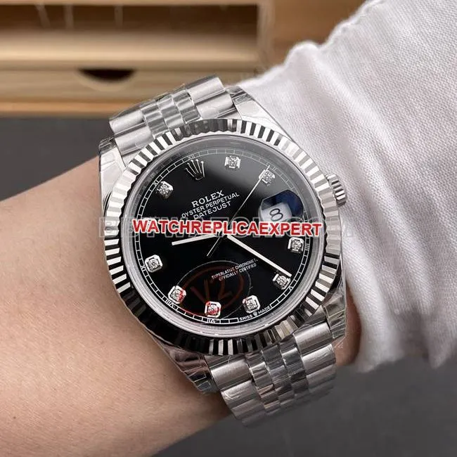 Optimal watch VS Factory log Rolexblack dial3235 mechanical 41mmfront live photo