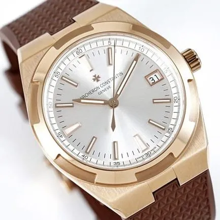 8F factory top-tier watch Vacheron Constantin men's white dial brown belt Across the World series mechanical watch detail shots