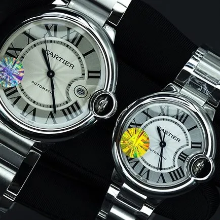 AF Cartier Blue Balloon Couples Timepiece