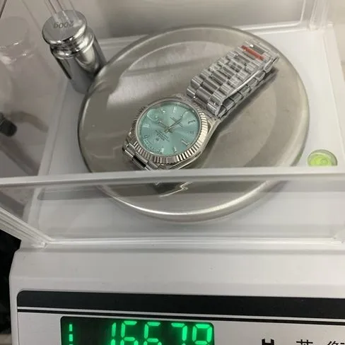 Rolex Day-Date ice blue platinum case with