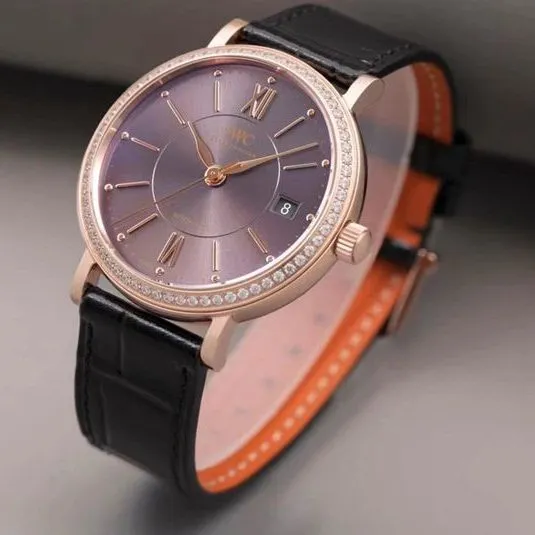 IWC women's watch Portofino extremely elegant top-tierladies' watch front view